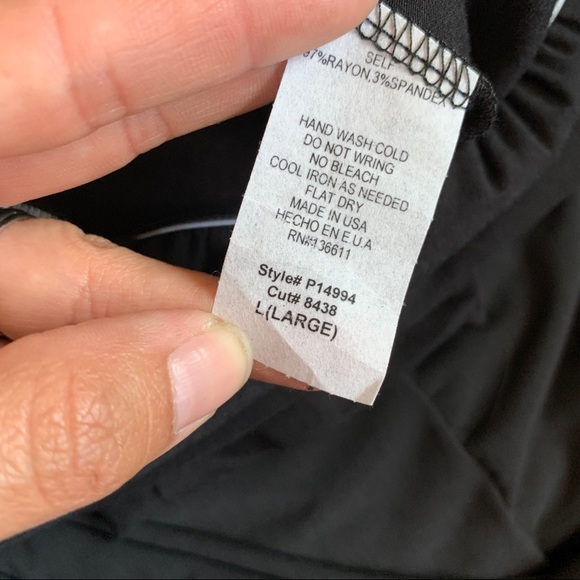 P.S. Kate Black Short Sleeve Jogger Jumpsuit - Picture 7 of 7